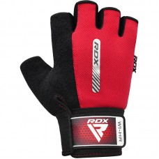RDX W1 Gym Workout Gloves - Red / XL