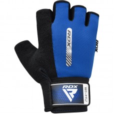 RDX W1 Gym Workout Gloves - Blue / XL