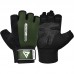 RDX W1 Gym Workout Gloves - Grey / S