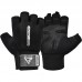 RDX W1 Gym Workout Gloves - Grey / S