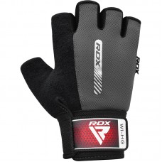RDX W1 Gym Workout Gloves - Grey / S