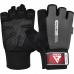 RDX W1 Gym Workout Gloves - Grey / S