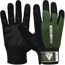 RDX W1 Full Finger Gym Gloves - Green / XL