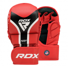 RDX Grappling Gloves Shooter Aura Plus T-17 - Red / M