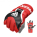 RDX Grappling Gloves Aura Plus T-17 - Red / L
