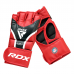 RDX Grappling Gloves Aura Plus T-17 - Red / L