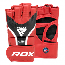 RDX Grappling Gloves Aura Plus T-17 - Red / L