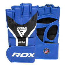 RDX Grappling Gloves Aura Plus T-17 - Blue / L