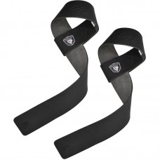 RDX S5 Non-Slip Solid Grip Weight Lifting Gym Straps - Black