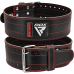 RDX RD1 Powerlifting Leather Gym Belt - Red / XL