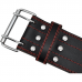 RDX RD1 Powerlifting Leather Gym Belt - Red / XL