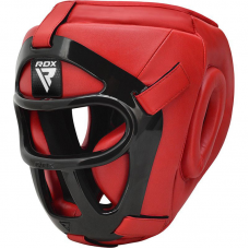RDX T1 HeadGuard with Removable Face Cage - Red / XL