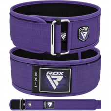 RDX RX1 4” Weight Lifting Belt For Women - Purple / M