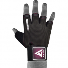 RDX T2 Weightlifting Gloves - Pink / L