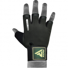 RDX T2 Weightlifting Gloves - Army Green / XL