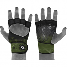 RDX X1 Weightlifting Grips - Army Green / L/XL