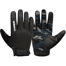 RDX T2 Touch Screen Friendly Full Finger Gym Gloves - Blue / S