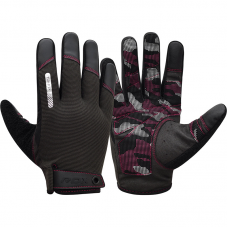 RDX T2 Touch Screen Friendly Full Finger Gym Gloves - Pink / L