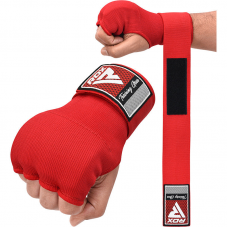 RDX IS Gel Padded Inner Gloves Hook u0026 Loop Wrist Strap for Knuckle Protection OEKO-TEX® Standard 100 certified - Red / L