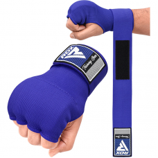 RDX IS Gel Padded Inner Gloves Hook u0026 Loop Wrist Strap for Knuckle Protection OEKO-TEX® Standard 100 certified - Blue / S
