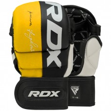 RDX T6 MMA Sparring Gloves 7oz - Yellow / S