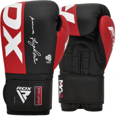 RDX F4 Boxing Sparring Gloves Hook u0026 Loop - Red / 12oz