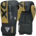 RDX F4 Boxing Sparring Gloves Hook u0026 Loop - Blue / 14oz