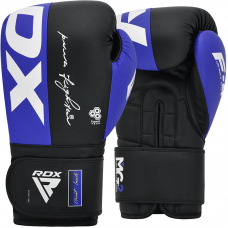 RDX F4 Boxing Sparring Gloves Hook u0026 Loop - Blue / 16oz