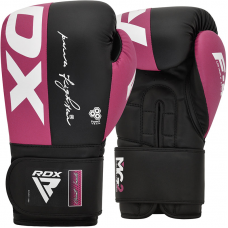 RDX F4 Boxing Sparring Gloves Hook u0026 Loop - Pink / 12oz