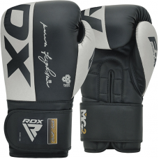 RDX F4 Boxing Sparring Gloves Hook u0026 Loop - Grey / 10oz