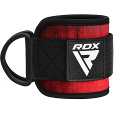 RDX A4 Ankle Straps For Gym Cable Machine - Red / Single