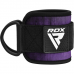RDX A4 Ankle Straps For Gym Cable Machine - Grey / Pair