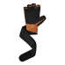 RDX L4 Open Finger Weightlifting Gym Gloves - Black / XL