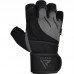 RDX L4 Open Finger Weightlifting Gym Gloves - Black / XL