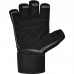RDX L4 Open Finger Weightlifting Gym Gloves - Black / XL