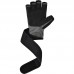 RDX L4 Open Finger Weightlifting Gym Gloves - Black / XL
