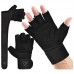RDX L4 Open Finger Weightlifting Gym Gloves - Black / XL