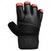 RDX L7 Weight Lifting Leather Gym Gloves - L / RedBlack