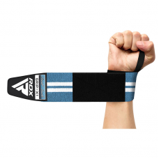 RDX W4 Wrist Support Wraps for Weight Lifting - Sky Blue