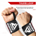 RDX W4 Wrist Support Wraps for Weight Lifting - Sky Blue