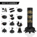 RDX KT Ronin 6ft Golden Free Standing Target Punch Bags With Mitts Set - Golden