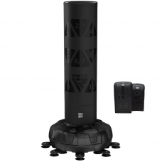 RDX KT Ronin 6ft Black Free Standing Target Punch Bags With Mitts Set - Black