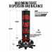 RDX KT Ronin 6ft Red Free Standing Target Punch Bags With Mitts Set - Red