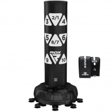 RDX KT Ronin 6ft white Free Standing Target Punch Bag With Mitts Set - White