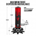 RDX F9 6ft Adults Free Standing Punch Bag With Bag Mitts For Training u0026 Workout Set - Red