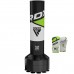 RDX R8 4ft Kids Free Standing Punch Bag Red With Gloves For Training u0026 Workout Set - Green