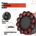 RDX R8 4ft Kids Free Standing Punch Bag Grey With Gloves For Training u0026 Workout Set - Red