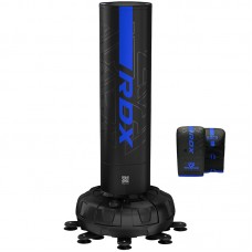 RDX F6 6ft Kara Free Standing Punch Bag With Mitts Set - Blue