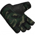 RDX T2 Weightlifting Half Finger Gym Gloves - Brown / XL