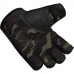 RDX T2 Weightlifting Half Finger Gym Gloves - Brown / XL